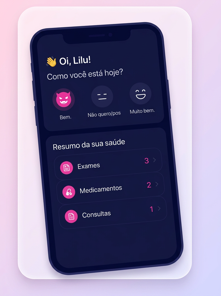 Ilustração de criação da Health Wallet